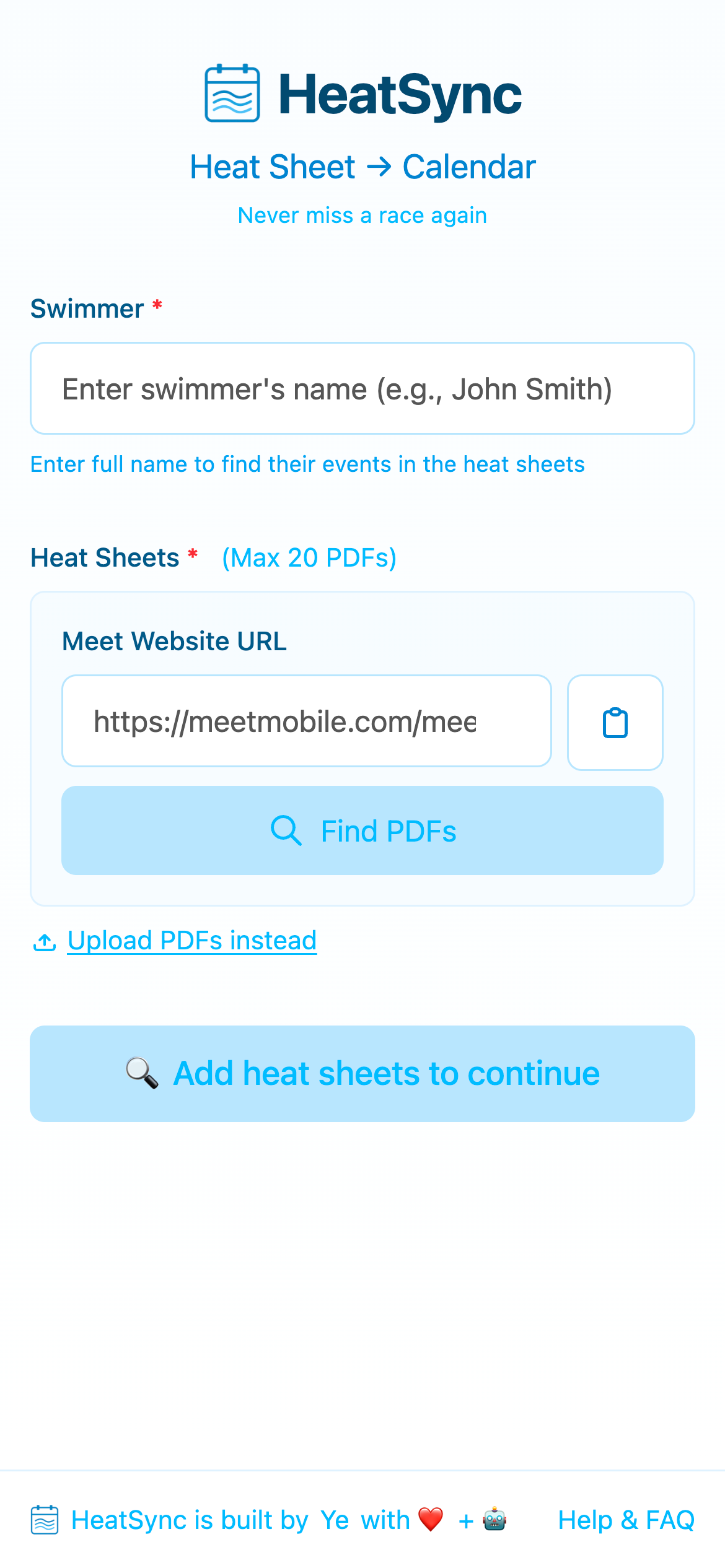 HeatSync Home Page